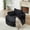 Black, variant on Leumius 55'' Oversized Round Chaise Longue Chair,Upholstered Corduroy Single Cloud Circle Sofa Chair with Deep Seat,Fluffy Modern Sleeper Sofa Bed for Reading,Living Room,Bedroom,