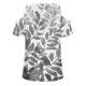 thumbnail image 3 of Camisas de Manga Corta para las Mujeres Blusa de Cuello Redondo de Impresión Casual, Top de Algodón de Imitación Ligero para el Hogar, el Uso Diario Y las Cuatro Estaciones, 3 of 4