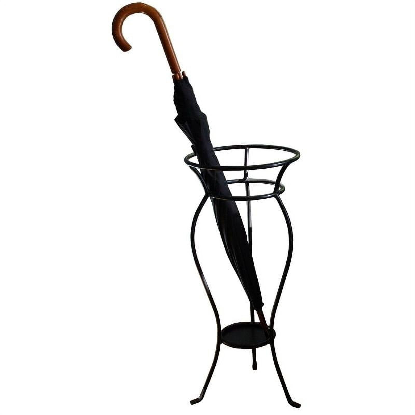 Pangaea Home and Garden OS-FM-C4269-K Iron Umbrella Stand - Black