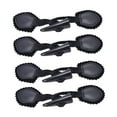 thumbnail image 4 of 4 Pairs Leather Sew-On Toggles Resin Horn Button Closures DIY Sewing Black, 4 of 6