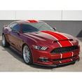 thumbnail image 6 of Xotic Tech Glossy Red w/White Vinyl Racing Stripe Car Hood Graphics Decal Sticker for Hood Roof Rear Trunk Decoration Compatible with Ford Mustang 2015-up, 6 of 9