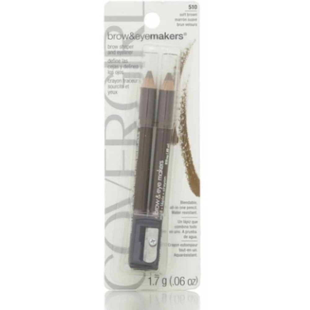 CoverGirl Brow & Eye Makers Brow Shaper & Eyeliner, Soft Brown 510, .06
