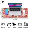 thumbnail image 5 of Long Mouse Pads for Desk,Pioneer Flower Floral Print Pattern Desk Mats on Top Of Desks, Desk Mouse Pad Extra Large with 3mm Non-Slip Base and Stitched Edge for Gaming,Office,Work,Home 31.5"x11.8", 5 of 6