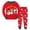 Red, variant on Toddler Boys 2 Piece Outfits Long Sleeved Christmas Santa Snowman Deer Pattern Print Tops and Pants Clothes Set Size 2-3T ,Red