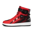 thumbnail image 4 of Bottes et Chaussures de Moto Toutes Saisons pour Hommes et Femmes, Noir Rouge, 42, 4 of 18