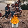 thumbnail image 2 of 27" Smokeless Fire Pit with Adjustable Airflow, 304 Stainless Steel Wood-Burning Firepit, 360° Heat & Secondary Burn Technology, Portable Outdoor Fire Bowl for Camping, Backyard, Family Gatherings, 2 of 7