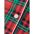thumbnail image 6 of Christmas Family Matching Pajamas Set Plaid Long Sleeve Tops and Pants 2PCS Sleepwear Set, 6 of 8