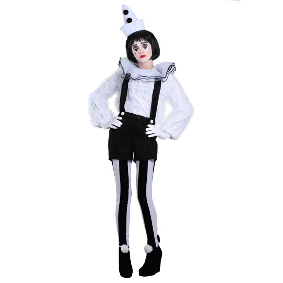 Vintage Pierrot Clown Women's Costume