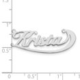 Diamond2Deal 925 Sterling Silver/Rhodium-plated Polished Under Swoop ...