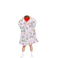 thumbnail image 3 of goowrom Family Cartoon Digital Printing Lamb Wool Warm Hooded Blanket, 3 of 10