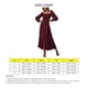 thumbnail image 4 of Vestido largo de mujer con cuello cuadrado, busto elástico, mangas largas acampanadas, dobladillo con volantes, espalda abierta, vestido largo con temperamento de cintura alta, 4 of 4