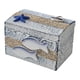thumbnail image 3 of Pequeño joyero, caja decorativa de madera con tapa, contenedor de almacenamiento en estilo náutico. con pescado, 3 of 7