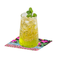 thumbnail image 4 of Versatility 6 Pcs Coasters For Drinks Square Floral Print Drinkware Non-slip Rubber Bottom, 4 of 4