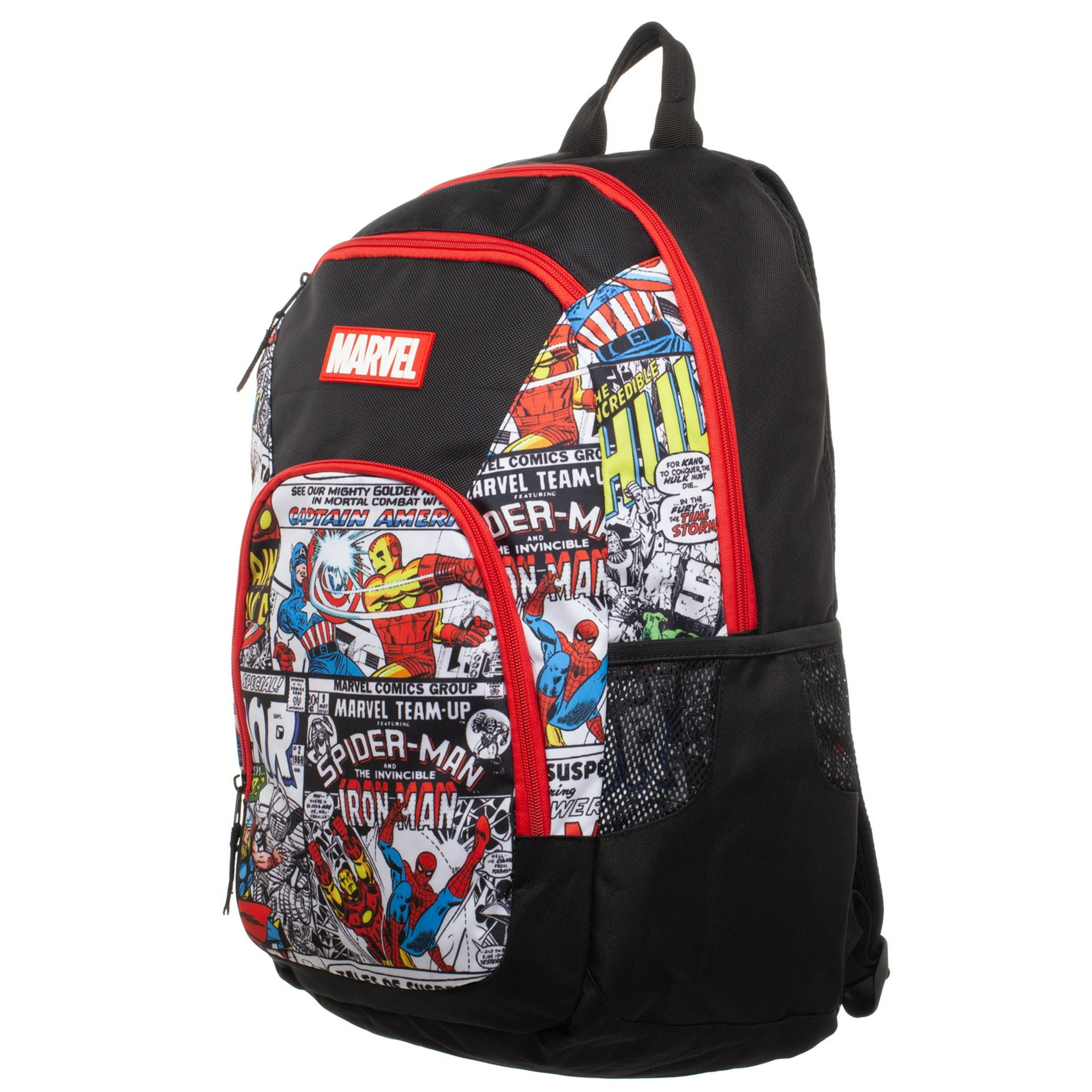 Bioworld Marvel Comics Ironman Hulk Captain America Spiderman Laptop Backpack Multicolour One Size