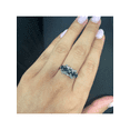 thumbnail image 6 of Estate 18K White Gold Sapphire 1.0cttw Diamond 0.35cttw Cocktail Ring SZ 9.25, 6 of 7