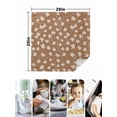thumbnail image 4 of Maple Leaf Cloth Napkins Set of 4 Reusable Dinner Napkins, Retro Fall Dark Beige Autumn Leaves Cocktail Napkin Washable Table Napkins for Wedding/Holiday Party/Baby Shower 20"x20", 4 of 7