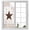 Beige, variant on Farmhouse Window Privacy Film, Rustic Brown Country Star Barn Berry Wooden Static Cling UV Sun Blocking Heat Control Window Tint Day and Night, Non-Adhesive One Way Windows Privacy Cover 23.6''x59''