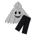 thumbnail image 3 of Gunia Kids Ghost Hooded Cape For Boys Girls 2 Piece Halloween Costumes Cosplay Cloak Cute Party Dress Up Outfits Poncho, 3 of 9