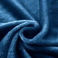 thumbnail image 3 of Lux Decor Collection Baby Blanket - Fluffy Fleece Blanket for Baby, Toddlers, Infant and Newborn - Super Soft, Warm & Cozy Blankets (30x40, Navy Blue), 3 of 5