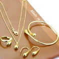 thumbnail image 1 of bisutería mujer tous joyería mujer conjunto gargantilConjunto de joyería de lujo para mujer, conjunto de anillo y pulsera con personalidad Simple, gota de agua, regalo de conjunto de joyería para muje, 1 of 3