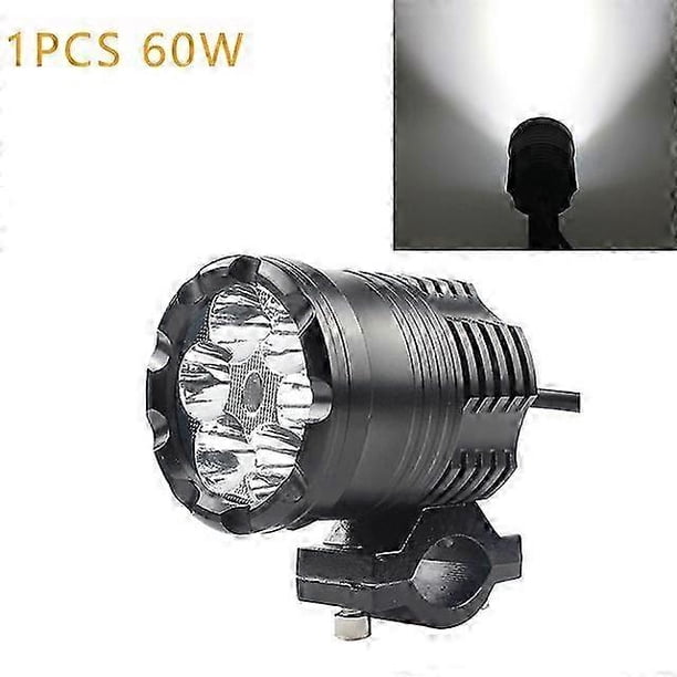 2PCS 60W Additional Led Headlights for Motorcycle Universal Moto Spotlight LED Motorcycle Headlight Auxiliary 12V 24V Car Lamp