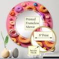 thumbnail image 4 of DESIGN ART Designart 'Colorful Donuts Flatlay I' Printed Food Donuts Wall Mirror 24in.x36in., 4 of 5