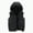 Black, variant on Vests for Boys Girl's and Boy's Warm Puffer Vest Coat Water Resistant Sleeveless Jacket With Detachable Hood(Black,10-12 Years)