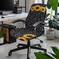 Chririnla Office Chair Covers,Stretch 3Pcs Computer Chair Cover and Arm ...