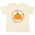 thumbnail image 3 of Inktastic Thanksgiving Wreath Autumn Fall Pumpkin Boys or Girls Toddler T-Shirt, 3 of 5