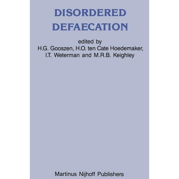 Developments in Surgery Disordered Defaecation: Current Opinion on Diagnosis and Treatment, Book 8, (Paperback)