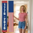 250 Anniversary Banner Door Sign 2 Pack America 1776-2026 Patriotic ...