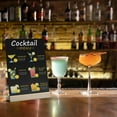 thumbnail image 6 of Moncolis 5-Pack Two-Sided Chalkboard Signs with Wood Stands, Farmers Market Display, 7.9" x 5.5", 6 of 7