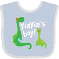 thumbnail image 3 of Inktastic Yiayias Boy Yiayia Grandson Boys Baby Bib, 3 of 4