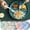 Multicolor_C, variant on COM1950s Divided Plates,Microwave Safe Plates for Kids,Plastic Section Plates Set of 5 with 3 Compartments,Ideal for Snacks and Breakfast,Space Saving Design,8.7 Inches