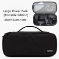 thumbnail image 2 of Portable Travel Storage Bag Multi-Function Storage Bag for Laptop Adapter,Power Bank,Data Cable,Charger,Black,1 x Storage Bag,Black, 2 of 8
