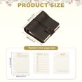 thumbnail image 2 of A9 Leather Journal, 2Pcs 3 Ring Notebook Binder Planner Loose Leaf 60 Sheets Paper Refillable for Business Office Study Writing, Dark Brown, 2 of 6
