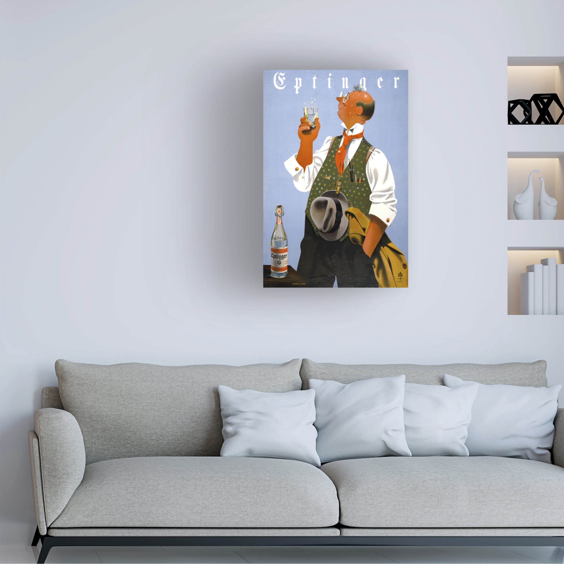 Print Collection 'Eptinger by Herbert Leupin' Canvas Art