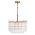 thumbnail image 4 of LOF-5005-AG Crystorama Lighting Lofton - 5 Light Chandelier-17 Inch Tall and 18 Inch Wide-Aged Brass Finish, 4 of 8