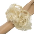 thumbnail image 3 of Messy Bun Beach Blonde Hair Piece Human Hair Blonde – Natural Soft Updo Look, Secure & Lightweight Hair Bun Extensions For Women, messy bun hair piece, 3 of 8