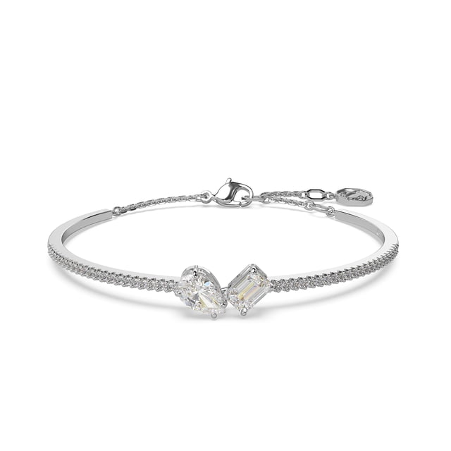 Brazalete Swarovski Mesmera con piedras transparentes de talla mixta
