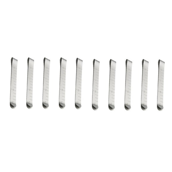 FOMIYES 10Pcs Metal Hemming Clips Quilting Tools with Measurement Ruler for Fabric