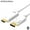 white, variant on DisplayPort To HDMI Cable 4K 60Hz 6ft Or 10ft Black White For Laptop PC Monitor Projector