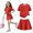 Red, variant on Summer Outfits for Kids Girls Size 10-12 Casual Lounge Girls 2 Piece Outfits T Shirts and Skirt Set Active Gym Girls Summer Clothes Light pink 2-3 Years