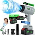 thumbnail image 5 of UNTIMATY 580 CFM Leaf Blower Cordless 300000 RPM Battery Powered Leaf Blowers with 2 4.0Ah Batteries and Charger Handheld Blower for Patio, Gray, 5 of 11