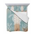 thumbnail image 7 of Quilts Twin Size Bedding Set, Coastal Sea Turtle Lightweight Quilted Comforter, Summer Coral Ocean Vintage Wood Soft Reversible Bedspread Coverlet with Pillow Covers for All Season, 68" x 86", 7 of 7