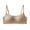 Beige, variant on Women Bra Summer Lightweight Low Necked Thin Shoulder Strap Small Specific Seamless Gathering Sag Bralette