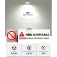 thumbnail image 2 of WWS-Non-Dimmable GU10 LED Light Bulbs, 4W Bright 5000K Daylight White 35W Halogen Equivalent, 350lm Energy Saver for Track Lighting Fixture, Kitchen, Basement, 15000 Hours Lifespan, 6 Pack, 2 of 4