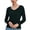 Vneck Black, variant on LANPULUX V-Neck Sweaters for Women Knit Sweaters 100 Wool Lightweight, Black