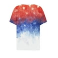 thumbnail image 4 of VerPetridure American Flag Shirts for Women 4th of July Tops USA Print T Shirt Casual Short Sleeve American Proud T-Shirt Tops, 4 of 5