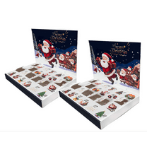 2025 Christmas Empty Advent Calendar, 24 Day DIY Treat Box Empty Christams Gift to Fill Yourself Make Your Own Christmas Advent Calendar 2PC